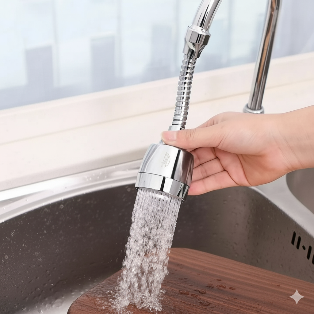 360° Flexible Anti-Splash Water-Saving Tap Filter for Kitchens