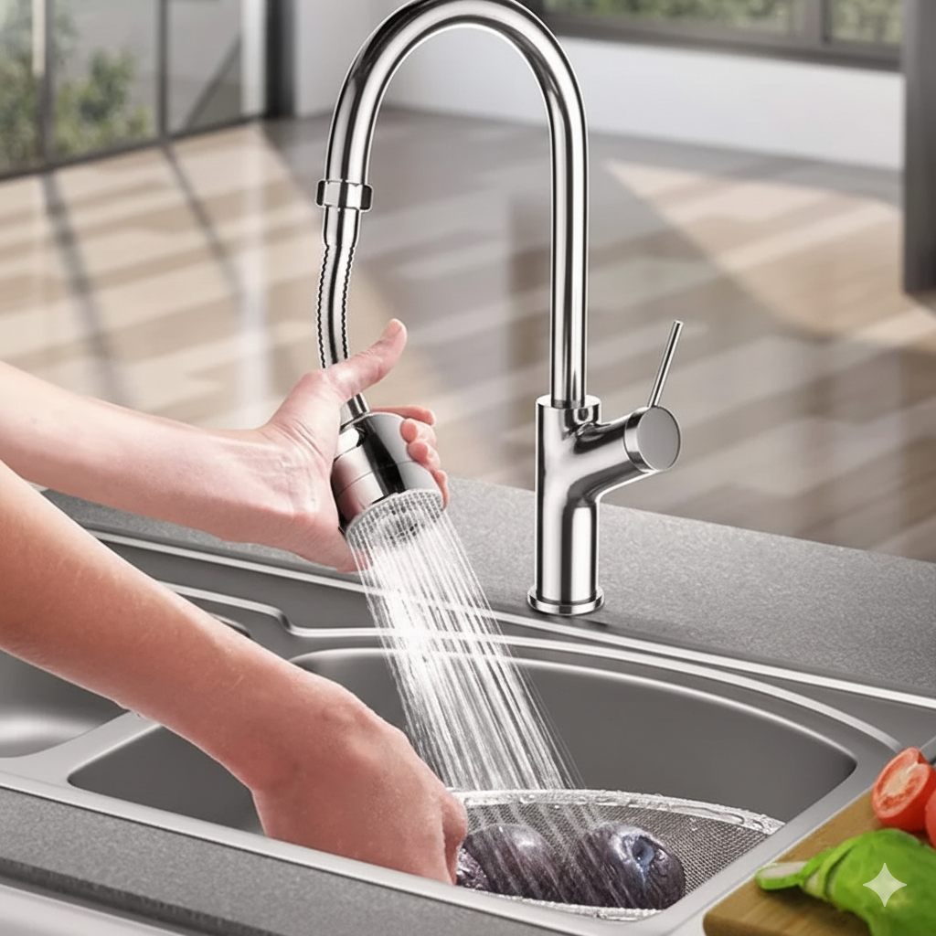 360° Flexible Anti-Splash Water-Saving Tap Filter for Kitchens